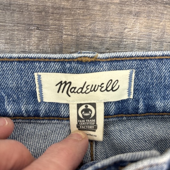 Madewell The Perfect Vintage Straight Jean Women's 6 Vintage Indigo Distressed - Picture 6 of 16